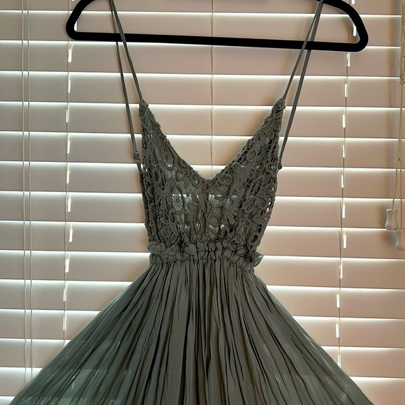 Nova Babe Long Flowy Boho Chic Grecian Low back Tank Dress! Stunning!😍 NWT - Picture 3 of 10